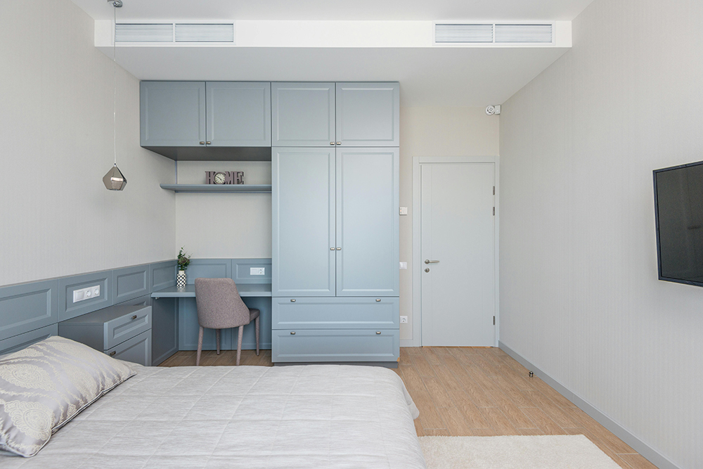 arctic breeze scandinavian color palette bedroom